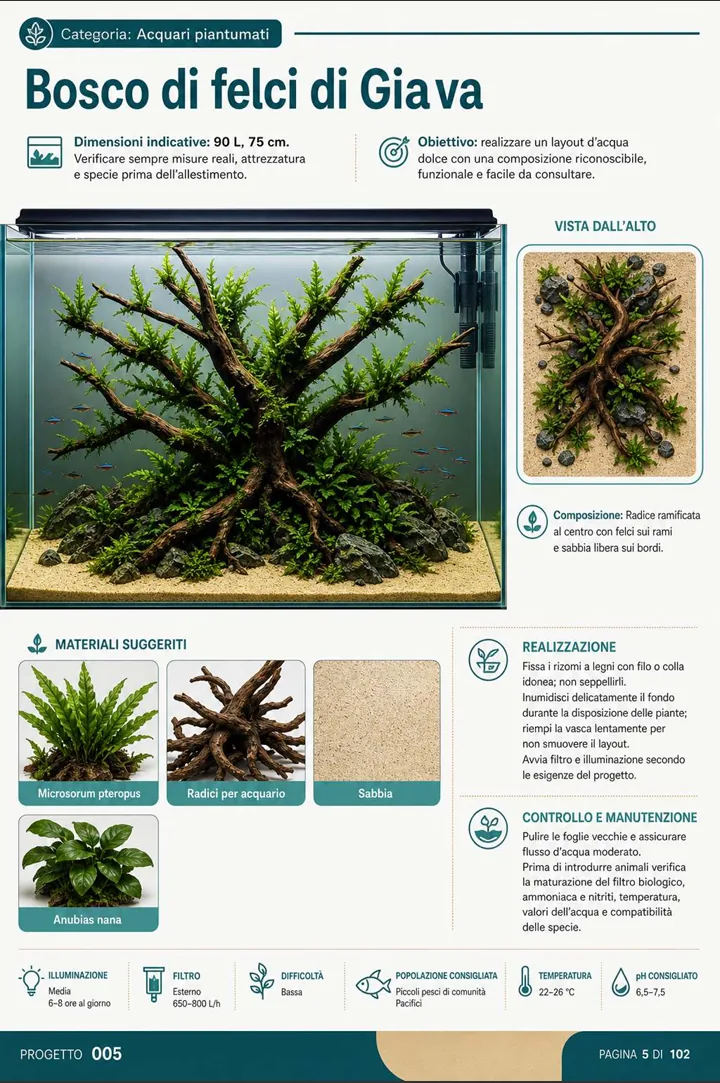 Pagina 5 della guida 100 Progetti di Acquari Illustrati